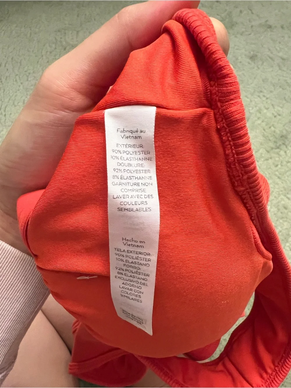 ALO Yoga Goddess Rib Crop Tank - Coral Red